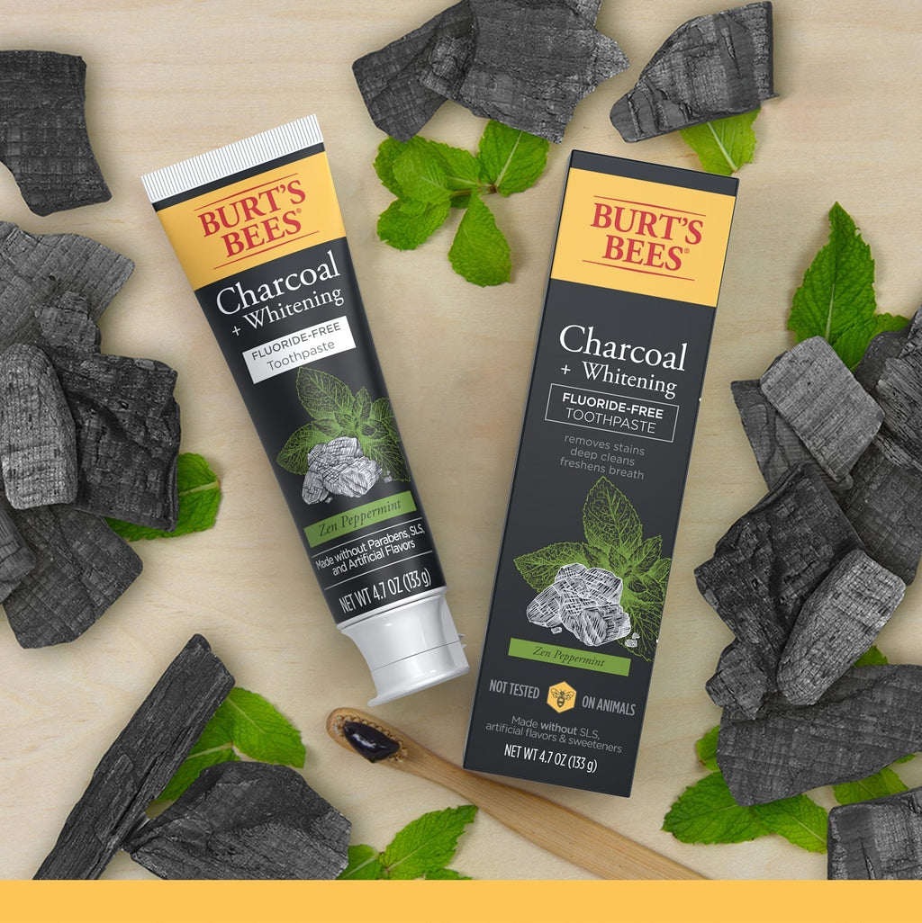 Charcoal + Whitening Zen Peppermint Toothpaste Fluoride-Free
